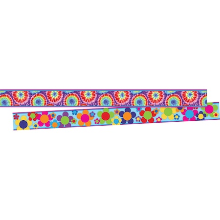 Barker Creek Tie-Dye Double-Sided Border, 24/set 3662